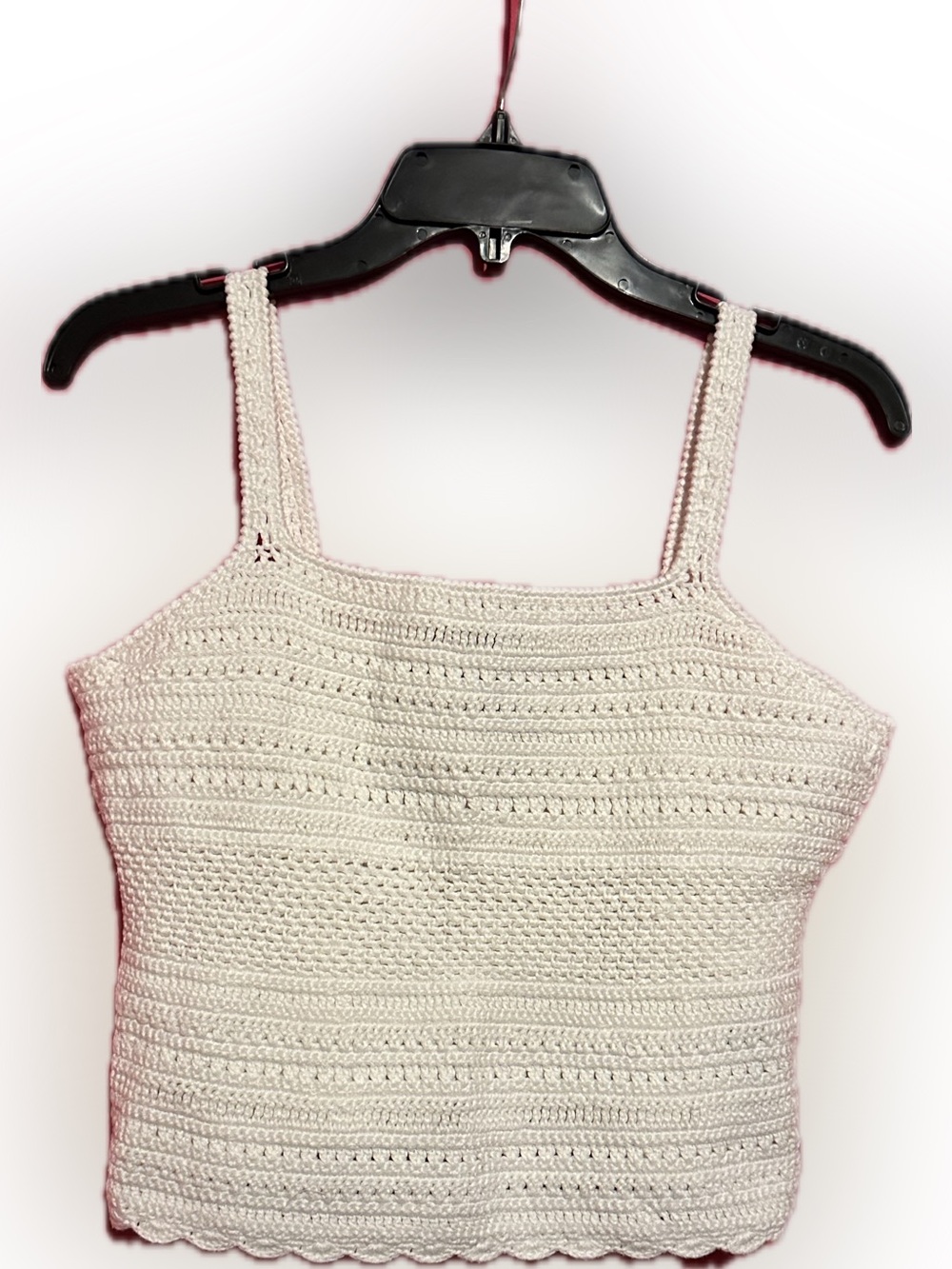 Ralph Lauren Cream Crochet Knit Camisole Tank